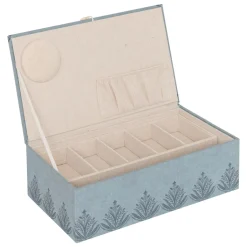 Atmosphera, cru017dateur d'intu017drieur Boite à couture bois (30 x 10 cm) Wild e Bleu Discount