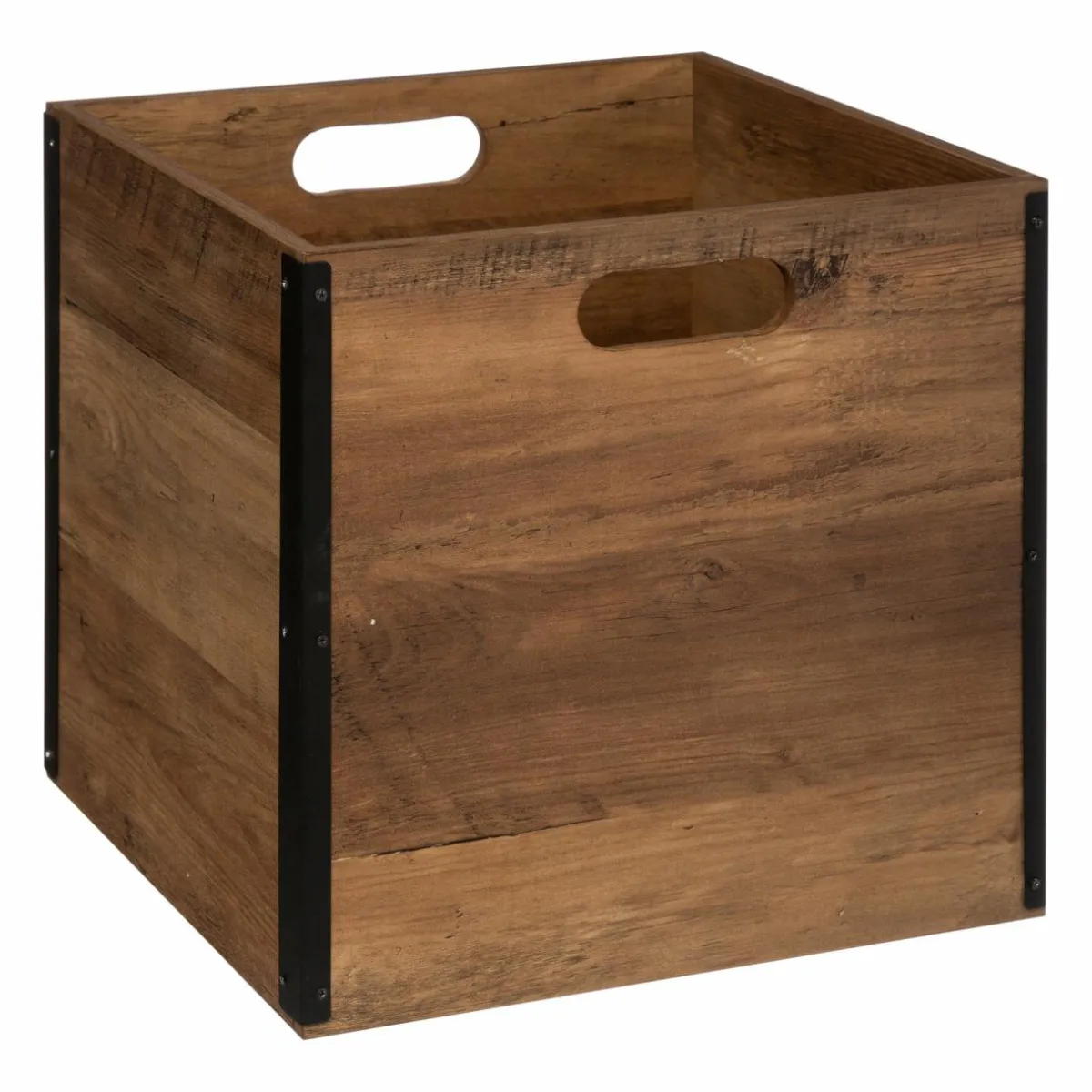5 Five Simply Smart Boite de rangement (31 x 31 x 31 cm) Mano foncé Bois New