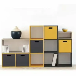 ATMOSPHERA Boite de rangement (31 x 31 x 31 cm) Mano he Blanc Sale