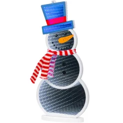 KAEMINGK Bonhomme de neige lumineux 137 LED (H40 cm) Infinity Multicolore Discount