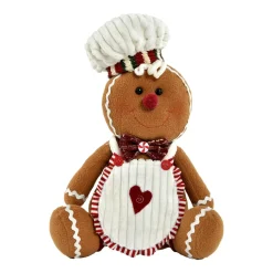 CHRISTMAS DREAM Bonhomme pain d'épices (H32 cm) Manala Cuisinier assis Marron Clearance
