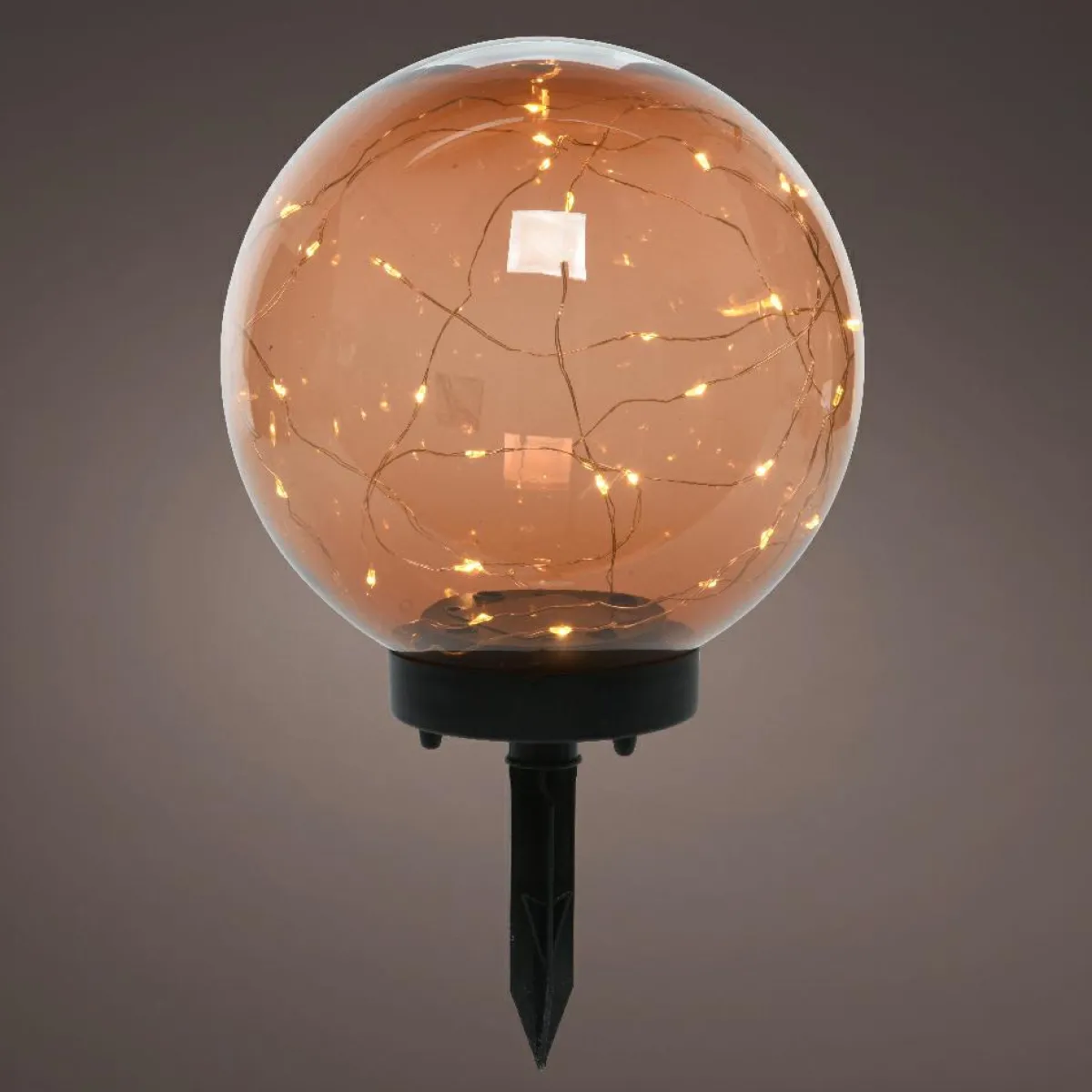 #N/A Borne de jardin solaire 30 LED (H28 cm cm) Crystal Orange Discount