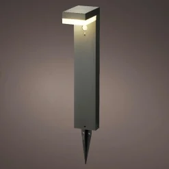 #N/A Borne de jardin solaire 600 lumens (H50 cm) Elite Gris Anthracite