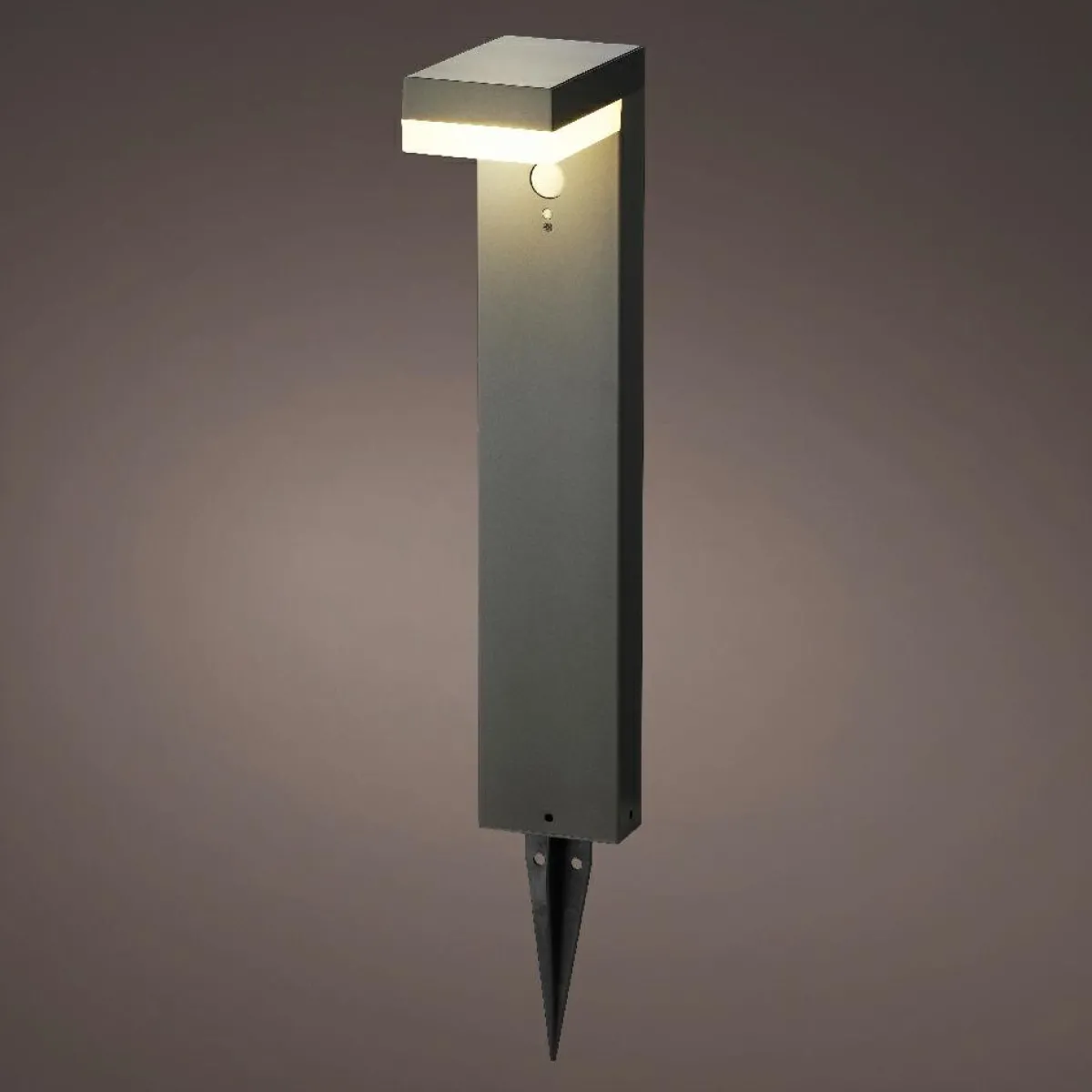 #N/A Borne de jardin solaire 600 lumens (H50 cm) Elite Gris Anthracite