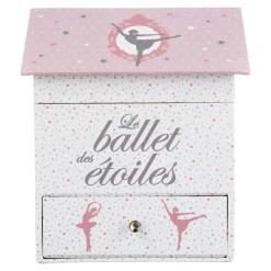 Atmosphera createur d'interieur for kids Boîte à musique enfant (H16 cm) Ballerine Rose Outlet