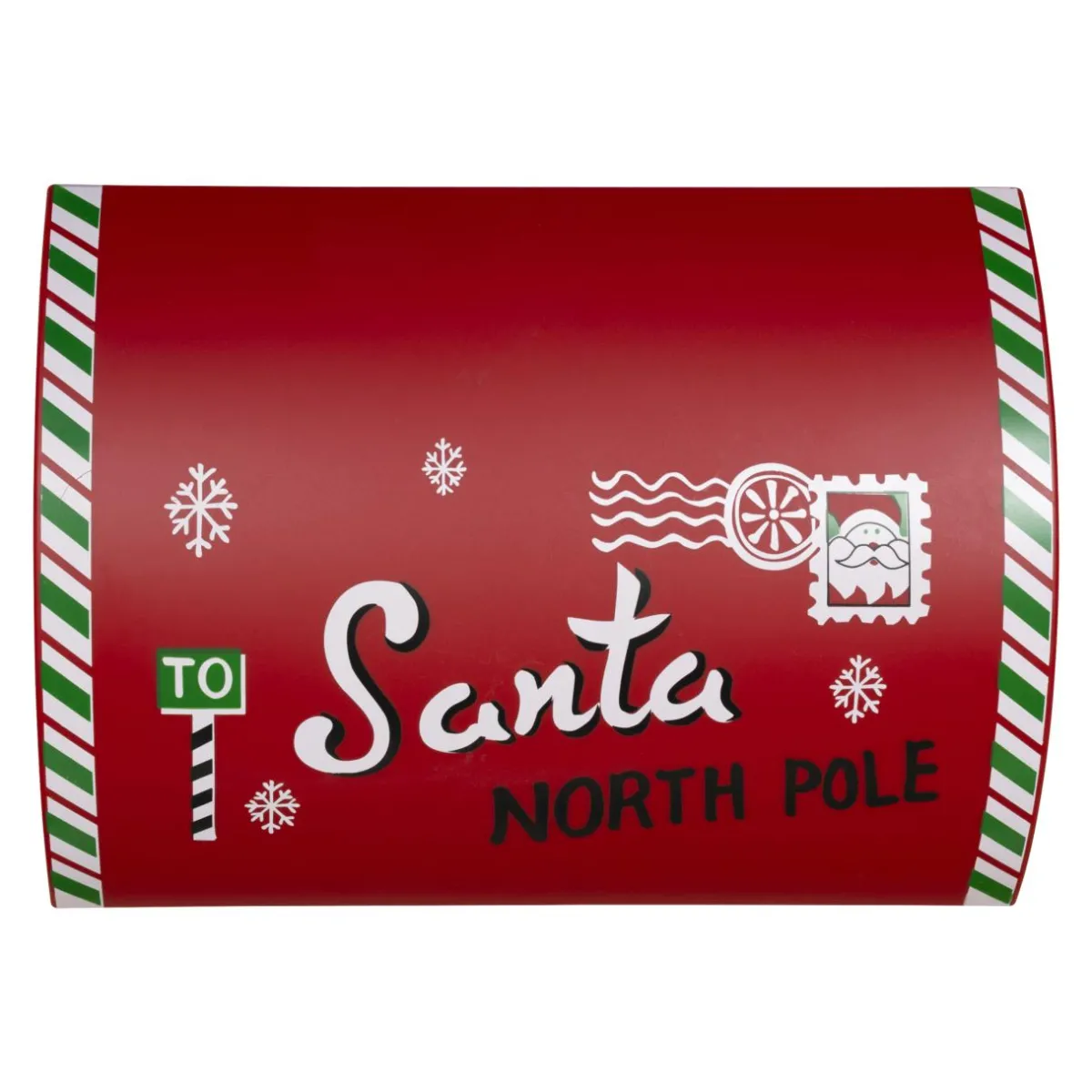 JJA Boîte aux lettres lumineuse à piles LED (H41 cm) Bonhomme de neige Rouge Outlet