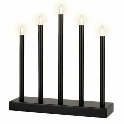 KAEMINGK Bougeoir lumineux à piles 5 LED (H40 cm) Christmas Blanc chaud Clearance