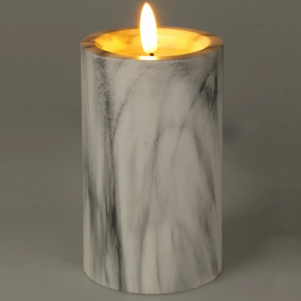 KOOPMAN Bougie à piles LED (H12 cm) Emma Blanc Best