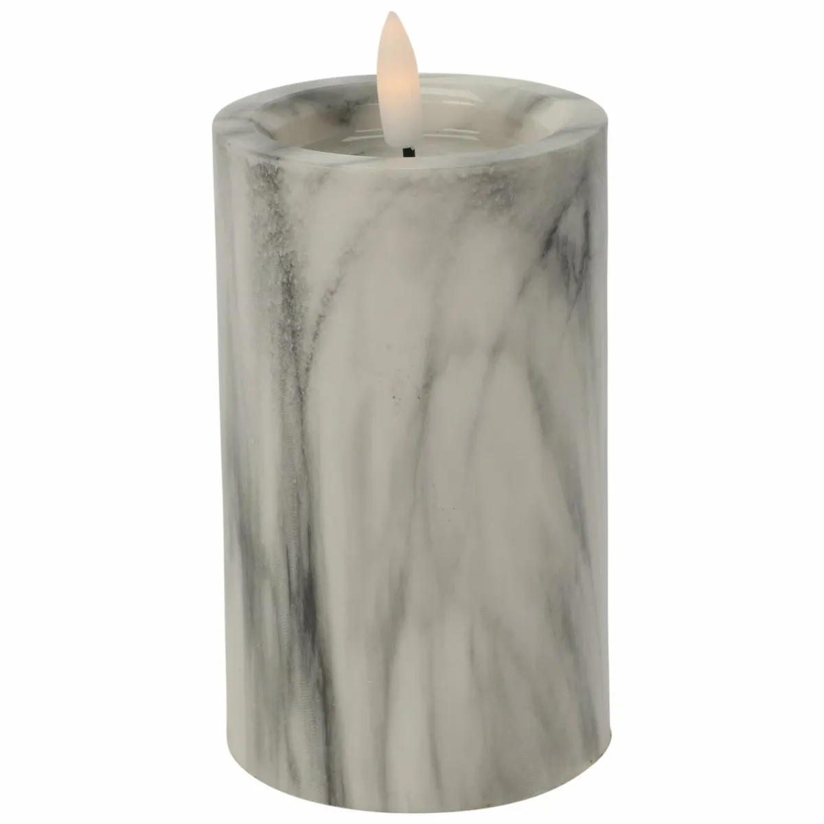 KOOPMAN Bougie à piles LED (H12 cm) Emma Blanc Best