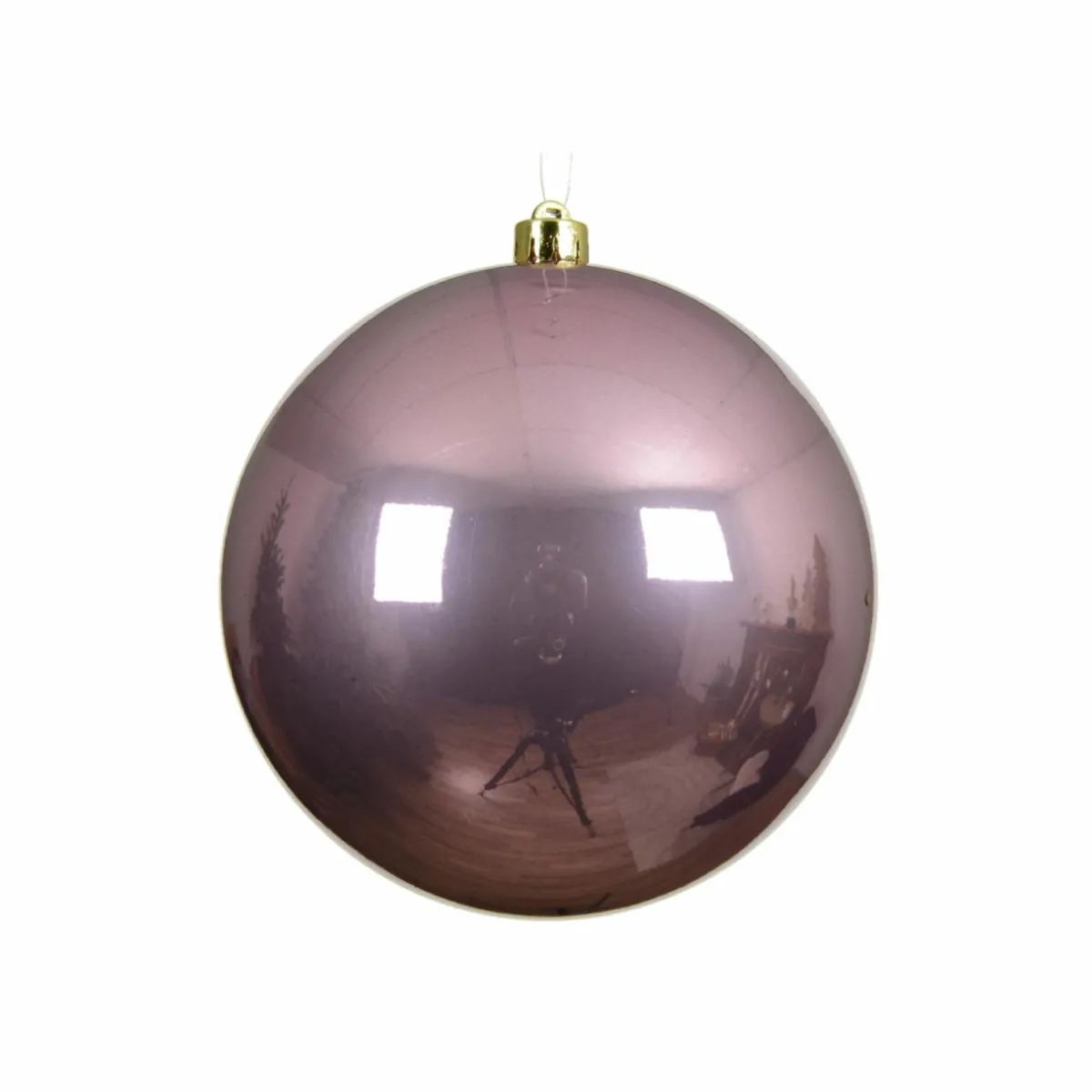 KAEMINGK Boule de Noël (D140 mm) Alpine Vieux rose New