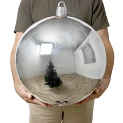EMINZA Boule de Noël (D400 mm) New Alpine XXL Argent Online
