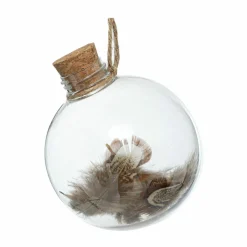 FEERIC LIGHTS Boule de Noël (D80 mm) Plumes et transparence Transparent Outlet
