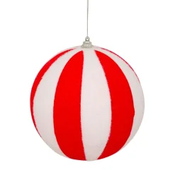 JJA Boule de Noël (D150 mm) Rayures et Blanc Rouge Online