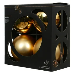 KAEMINGK Boule de Noël en verre (D100 mm) Béal Or Clearance