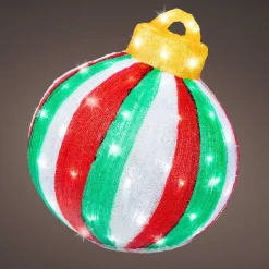 KAEMINGK Boule de Noël géante lumineuse 80 LED (H39 cm) Circus et blanc froid Multicolore Sale