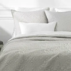 ATMOSPHERA Boutis et taies d'oreiller (240 x 260 cm) Arabesque Lin Outlet