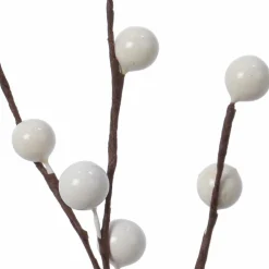 KAEMINGK Branche décorative Noël (26 cm) Baies Izoenn Blanc Best