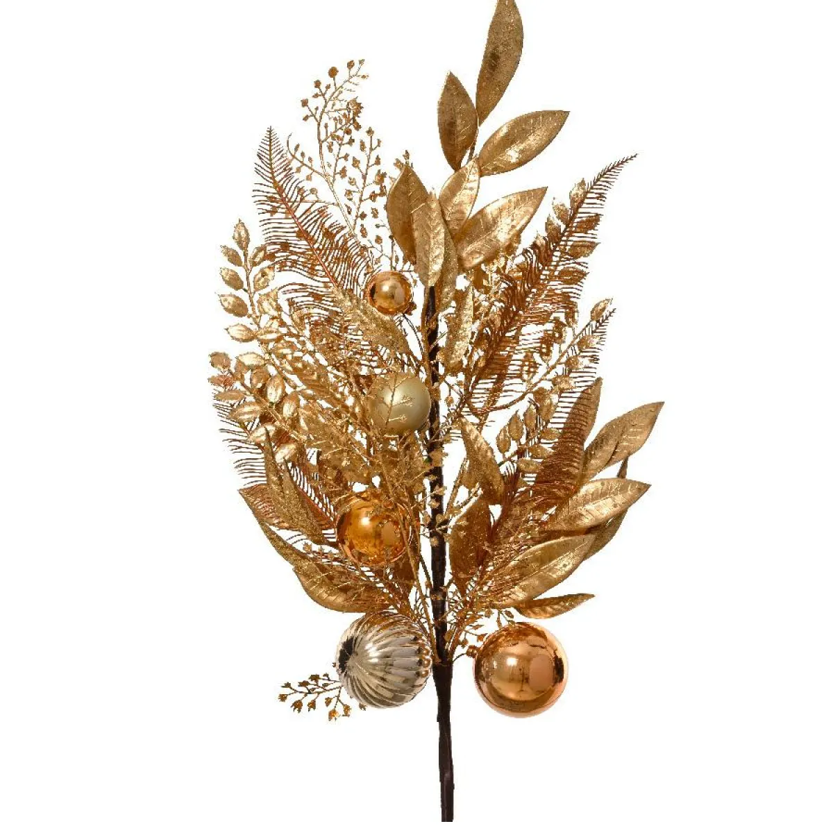 KAEMINGK Branche de feuille (H75 cm) Majesty cuivré Or New