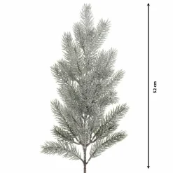 KAEMINGK Branche de sapin (52 cm) Omorika Vert enneigé Sapin enneigé New