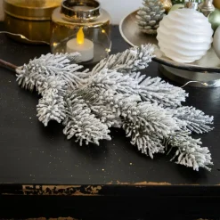 KAEMINGK Branche de sapin (35 cm) Santa Vert enneigé Outlet