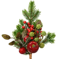 KAEMINGK Branche de sapins (H26 cm) Pommes sucrées Rouge Sale