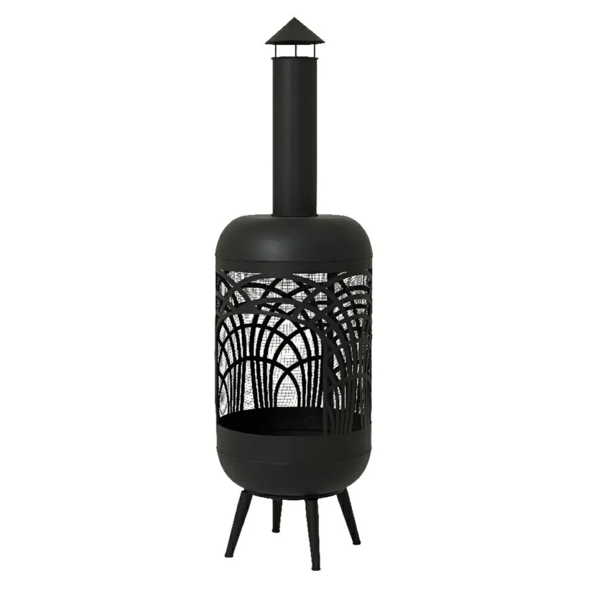 #N/A Braséro cheminée d'extérieur (D40 x H139 cm) Caldera Noir Sale