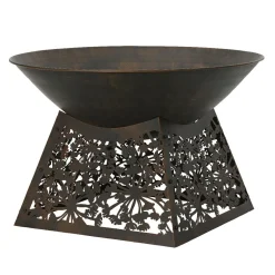 #N/A Braséro d'extérieur (D75 x H48 cm) Veracruz Brun antique Marron Best
