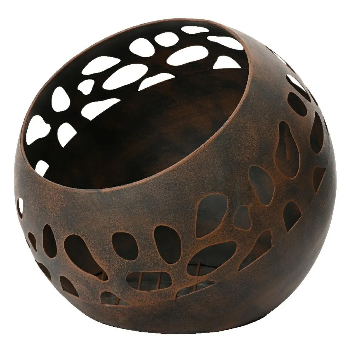 #N/A Braséro d'extérieur rond (D50 x H45 cm) Pyra Brun antique Marron Outlet