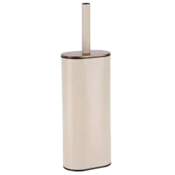 TENDANCE Brosse WC couvercle acacia Season Color Beige