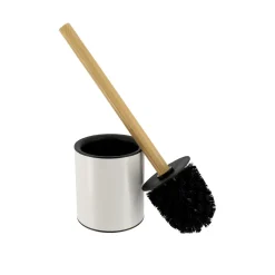TENDANCE Brosse WC métal Purebamboo Blanc Sale