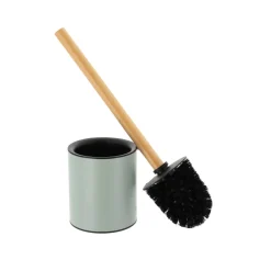 TENDANCE Brosse WC métal Purebamboo Vert Eucalyptus Discount