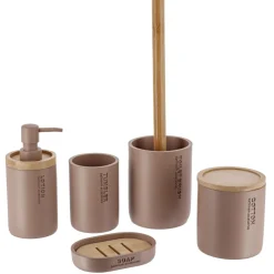 TENDANCE Brosse WC polyrésine Purebamboo Cappuccino Discount