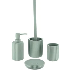 TENDANCE Brosse WC Timeless Strié Vert Eucalyptus Hot
