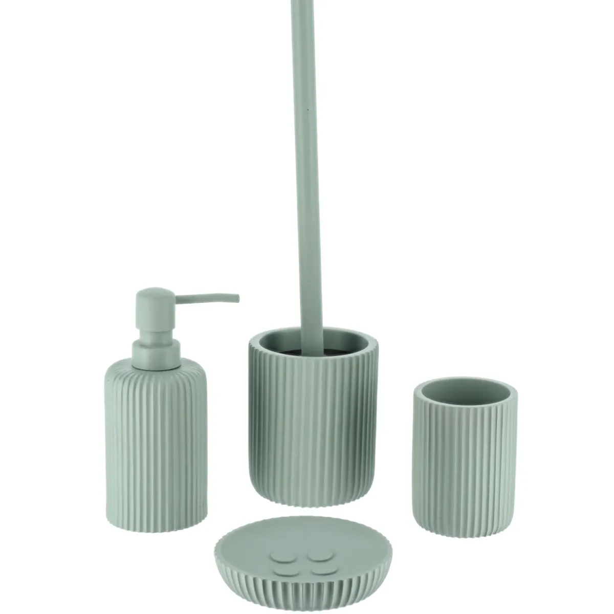 TENDANCE Brosse WC Timeless Strié Vert Eucalyptus Hot
