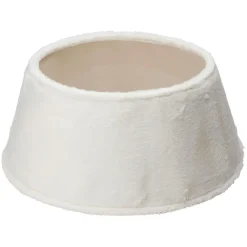 KOOPMAN Cache pied de sapin (D55 cm) Fausse fourrure Blanc Clearance