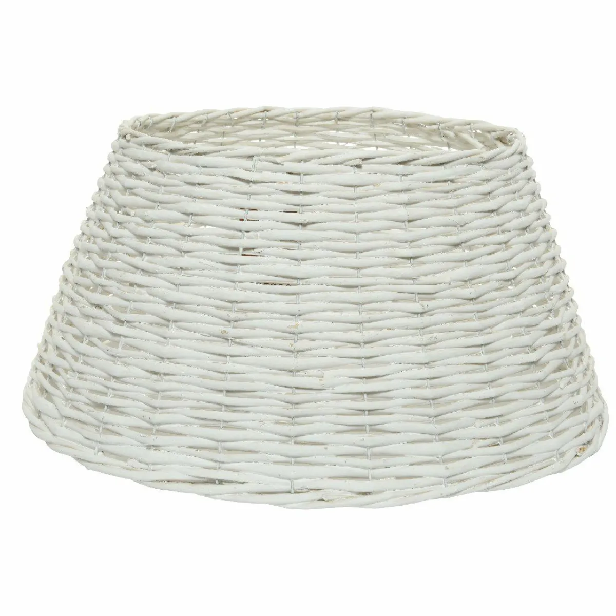 EMINZA Cache pied de sapin en osier (D57 cm) Saule tressé Blanc Outlet