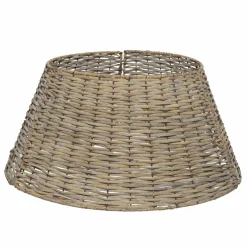 EMINZA Cache pied de sapin en osier (D57 cm) Saule tressé vieilli Gris Hot
