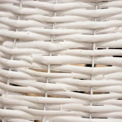 KAEMINGK Cache pied de sapin en osier (D70 cm) Saule tressé Blanc Outlet