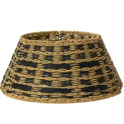 KAEMINGK Cache pied de sapin tressé (D70 cm) Classic Noir et Naturel Online