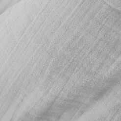 EMINZA Cache-sommier Gaze de coton (160 x 200 cm) Gaïa Gris nuage Gris clair Online