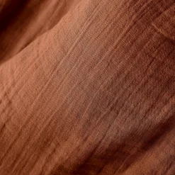 EMINZA Cache-sommier Gaze de coton (180 x 200 cm) Gaïa Terracotta Best