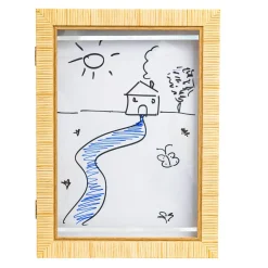 Atmosphera cru017dateur d'intu017drieur for kids Cadre à dessin mural A4 Théa Beige New