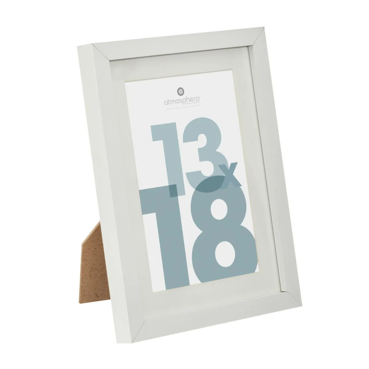 Atmosphera, cru017dateur d'intu017drieur Cadre bois à poser (13 x 18 cm) Manu Blanc Clearance