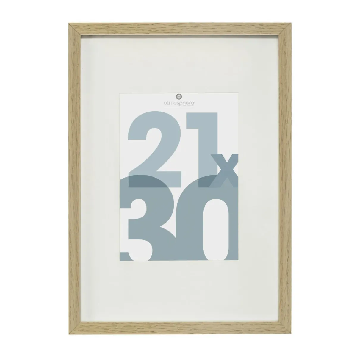 ATMOSPHERA Cadre photo (21 x 30 cm) Manu bois naturel Beige