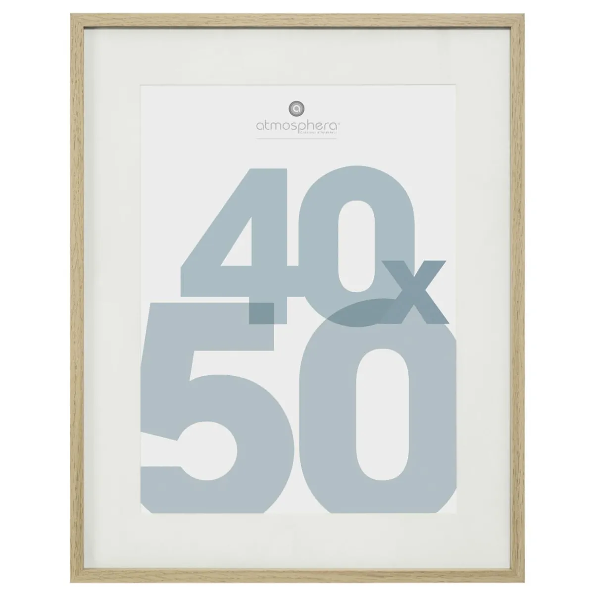 ATMOSPHERA Cadre photo (40 x 50 cm) Manu bois Naturel Clearance