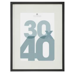 Atmosphera, cru017dateur d'intu017drieur Cadre photo bois mural (30 x 40 cm) Manu Noir Clearance