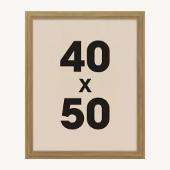 Atmosphera, cru017dateur d'intu017drieur Cadre photo mural bois (40 x 50 cm) Alix Marron Clearance