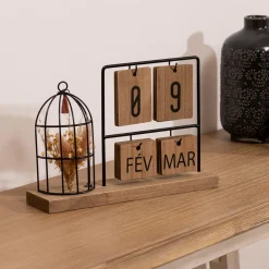 ATMOSPHERA Calendrier déco à poser en et métal Bois Online