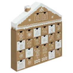 FEERIC LIGHTS Calendrier de l'Avent à remplir Maison Pain d'épices Naturel New