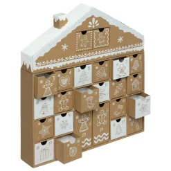 FEERIC LIGHTS Calendrier de l'Avent à remplir Maison Pain d'épices Naturel New